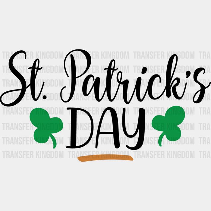 Black And White St. Patrick's Day Design - DTF heat transfer