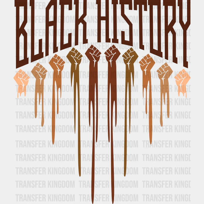 Black History Melanin BLM design- DTF heat transfer