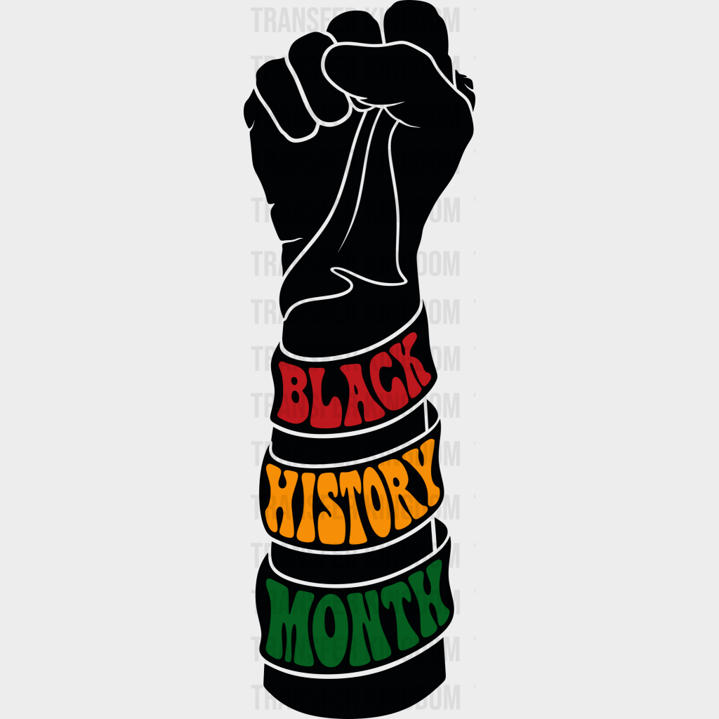 Black History Month - BLM design DTF heat transfer - Transfer Kingdom