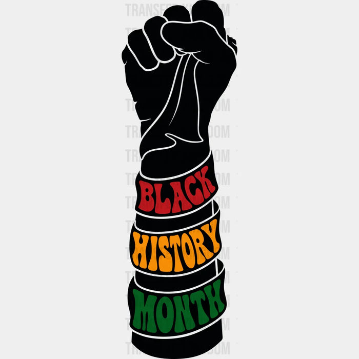Black History Month Fist Design - BLM design DTF heat transfer