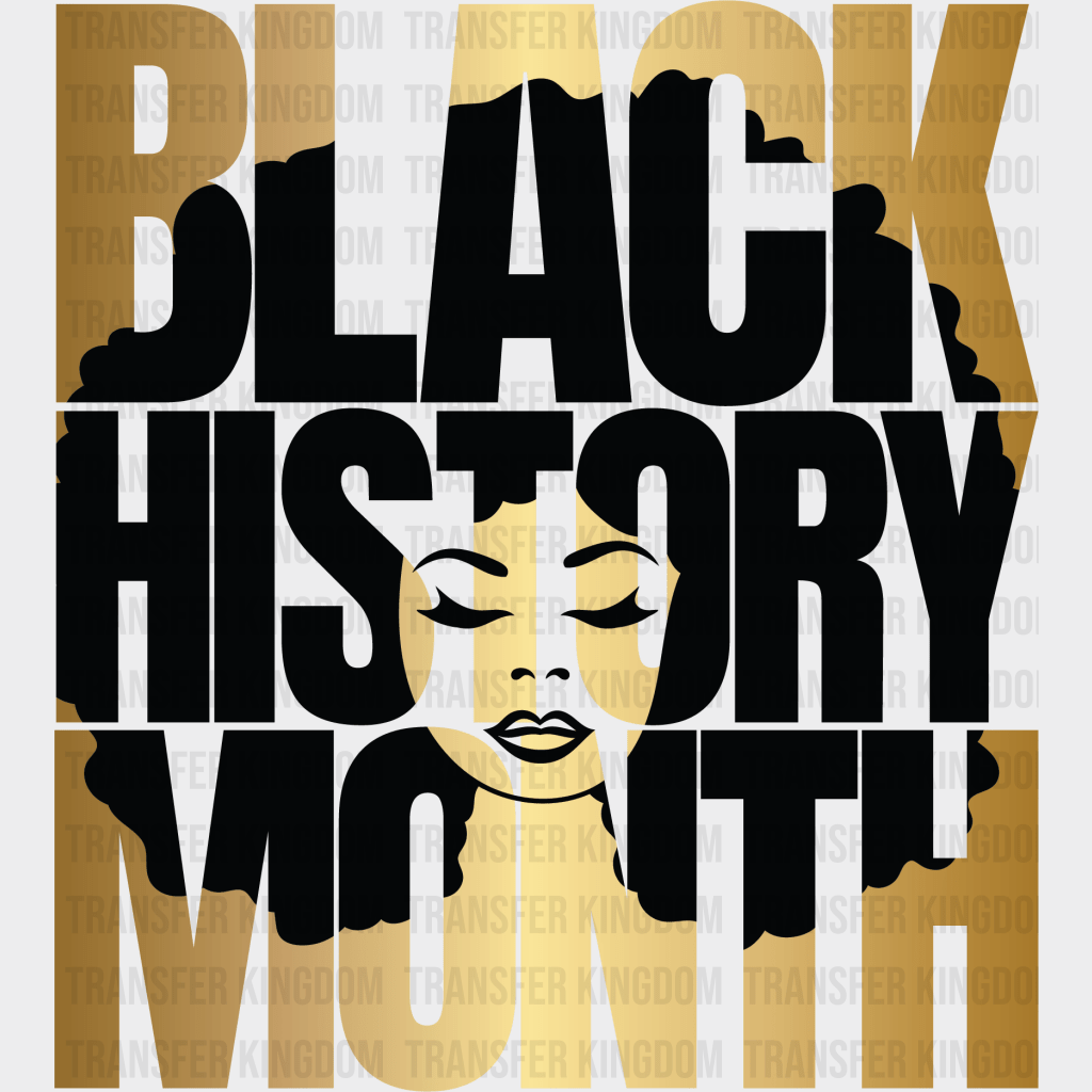 Black History Month - BLM design DTF heat transfer - Transfer Kingdom