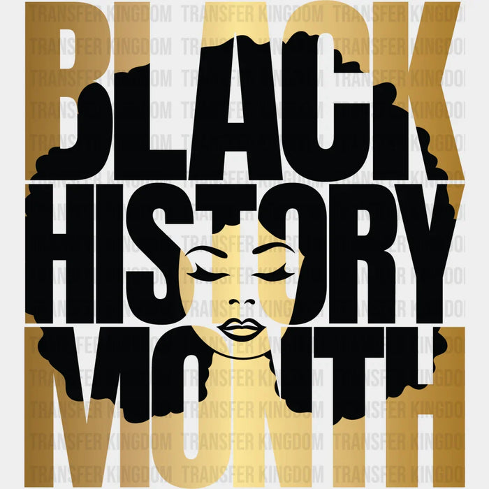 Black History Month Afro Girl - BLM design DTF heat transfer