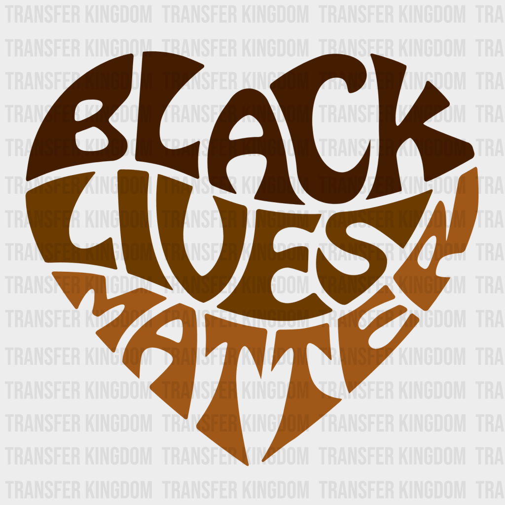 Black Lives Matter - BLM design DTF heat transfer - Transfer Kingdom