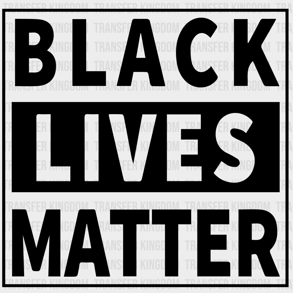 Black Lives Matter Equality design- DTF heat transfer - Transfer Kingdom
