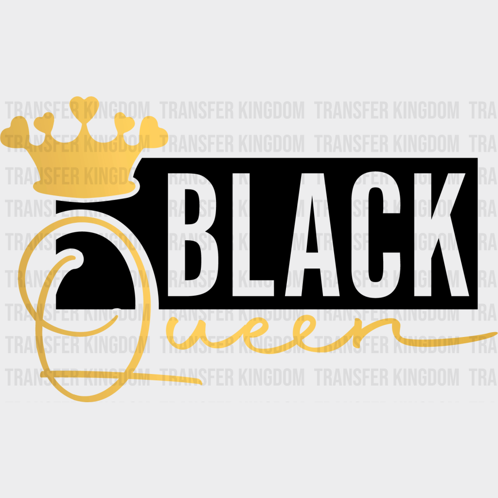 Black Queen - BLM design DTF heat transfer - Transfer Kingdom