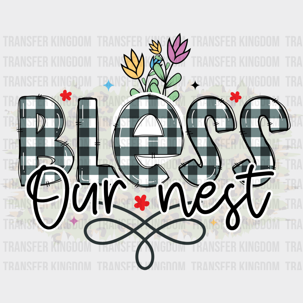 Bless Our Nest Easter Design - DTF heat transfer - Transfer Kingdom