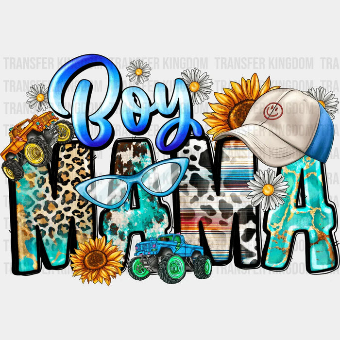 Boy Mama Blue Cap - Mother's Day DTF Transfer