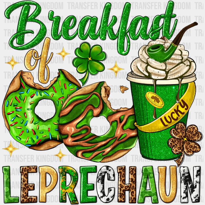 Breakfast Of Leprechaun St. Patrick's Day Design - DTF heat transfer