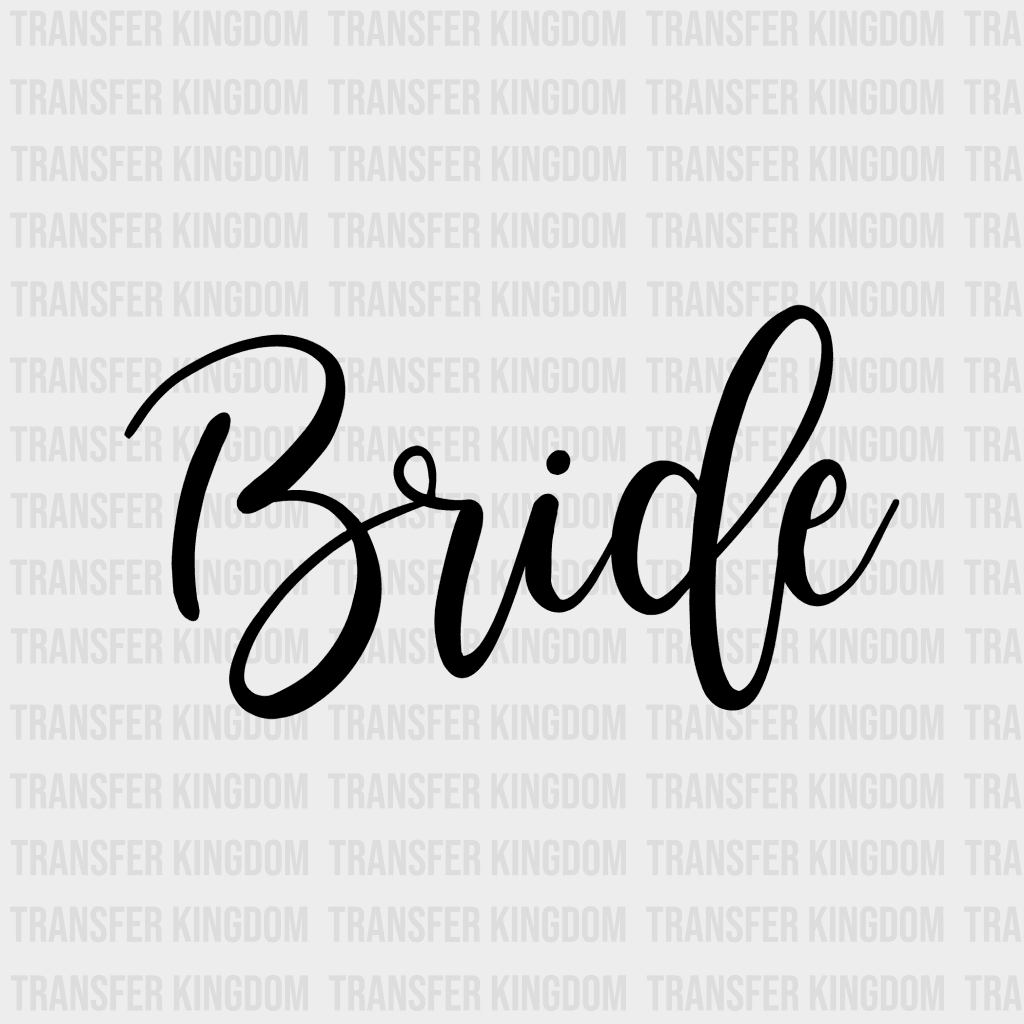 Bride And Tribe Bridal Party Design- Dtf Heat Transfer Unisex - S & M ( 10 ) / Dark Color Design See