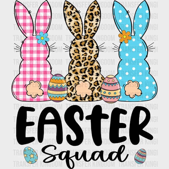 Bunnies Easter Squad Design- DTF heat transfer - Transfer Kingdom