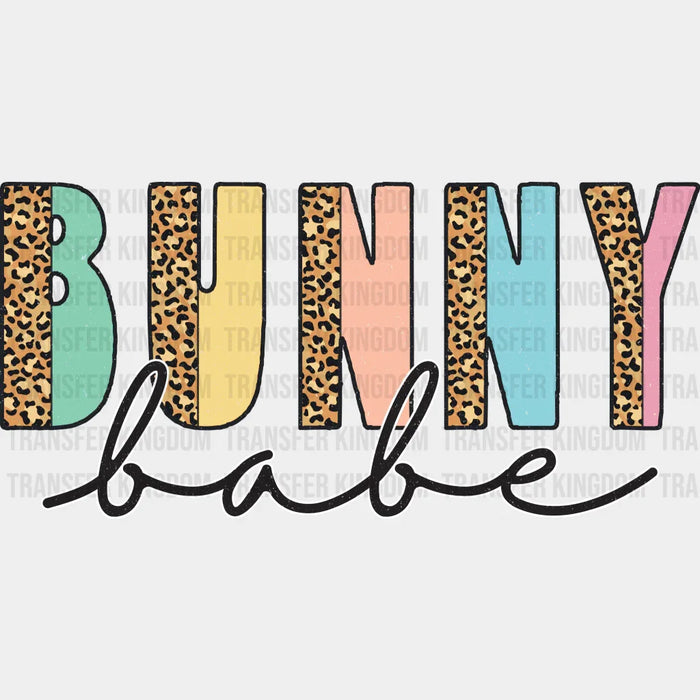 Bunny Babe Leopard Easter Design - DTF heat transfer
