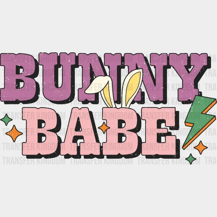Bunny Babe Retro Easter Design - DTF heat transfer