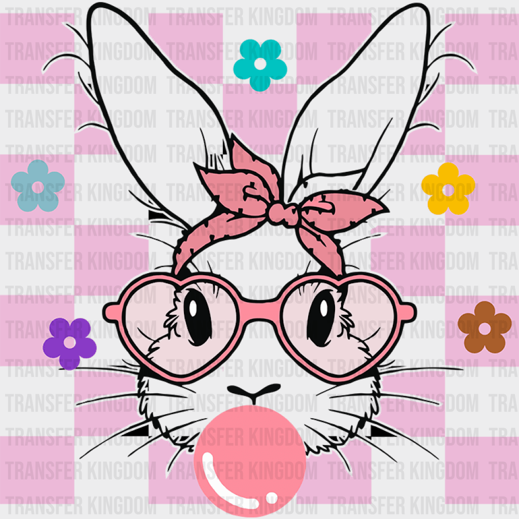 Bunny Chewing Gum Easter Design - DTF heat transfer