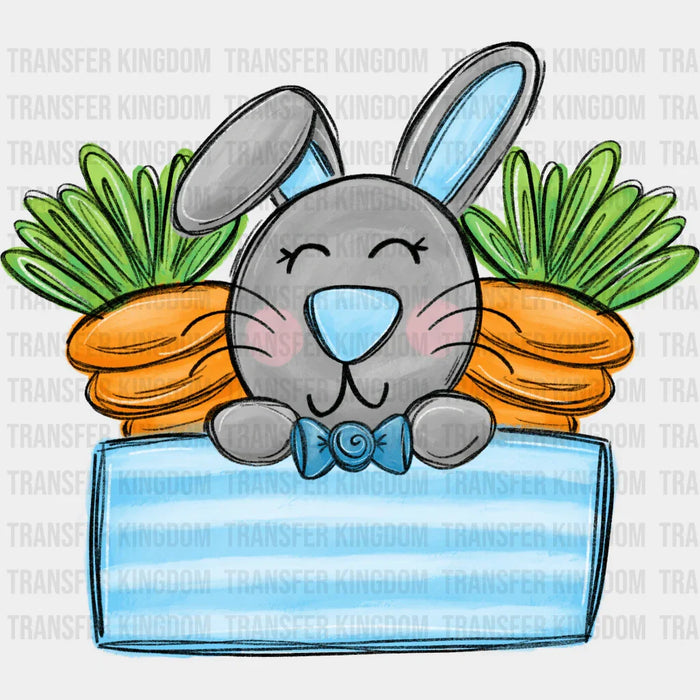 Cute Bunny Blue Easter Design - DTF heat transfer