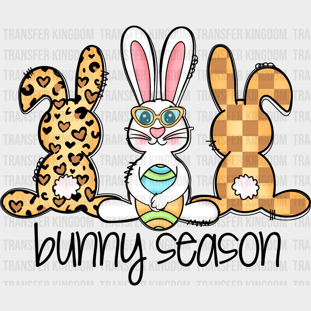 Bunny Season Easter Design - DTF heat transfer - Transfer Kingdom