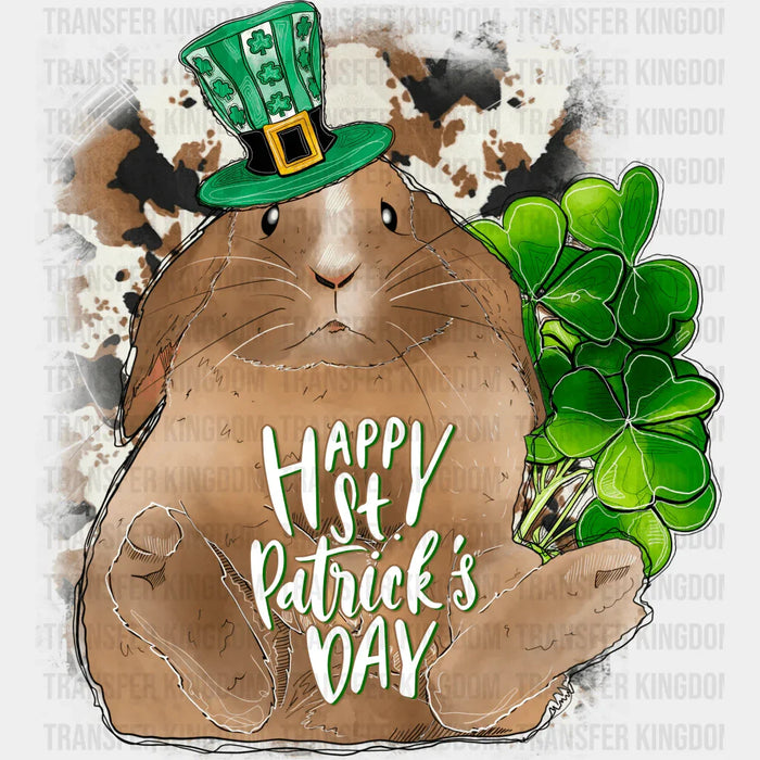 Bunny St. Patrick's Day Design - DTF heat transfer