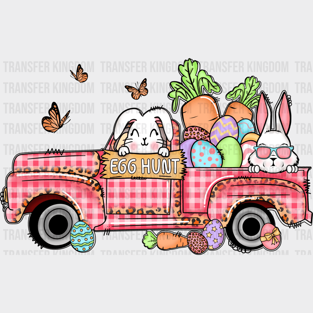 Car Egg Hunt Easter Design - DTF heat transfer - Transfer Kingdom