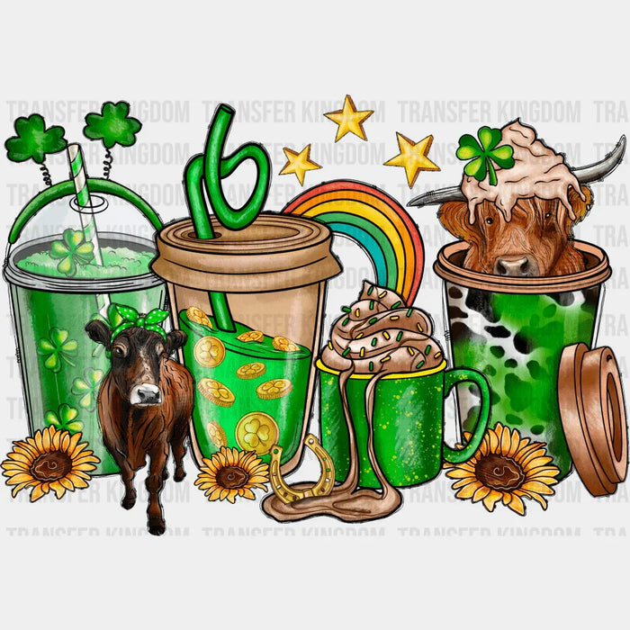 Cattle & Cups St. Patrick's Day Design - DTF heat transfer