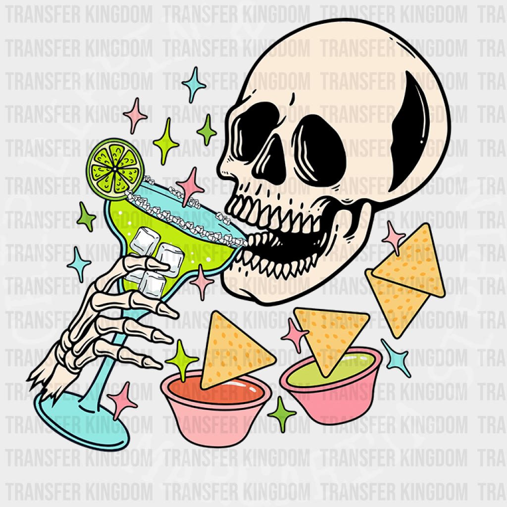 Chip Dippin' & Margarita Sippin' - Cinco De Mayo DTF heat transfer - Transfer Kingdom