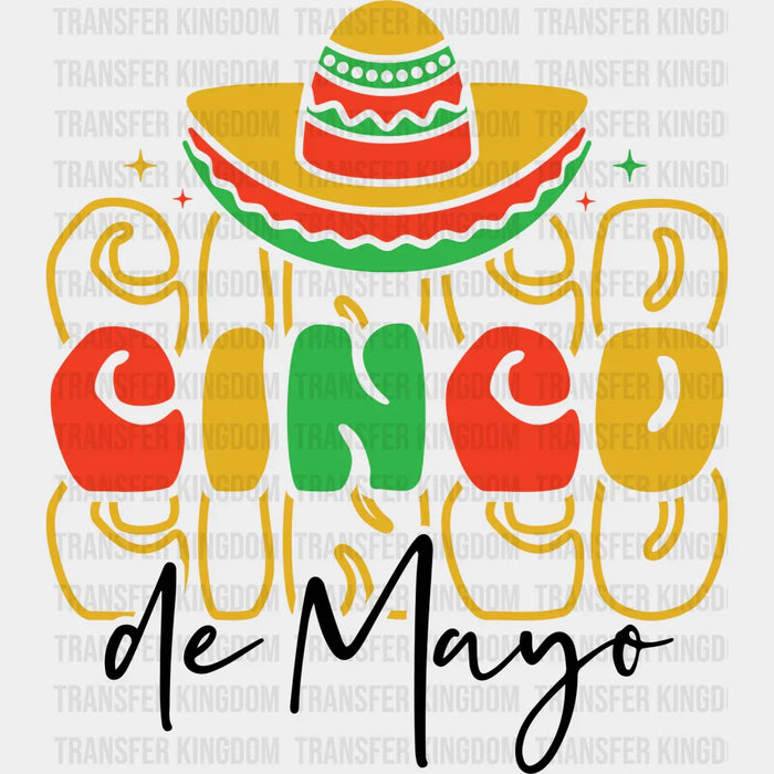 Cinco Cinco De Mayo Hat - Cinco De Mayo DTF heat transfer