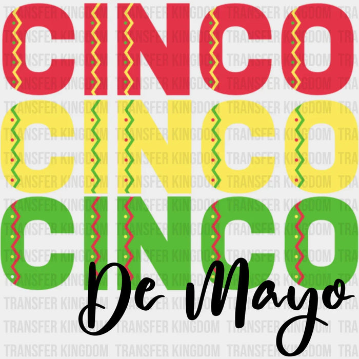 Cinco Cinco De Mayo - Cinco De Mayo DTF heat transfer