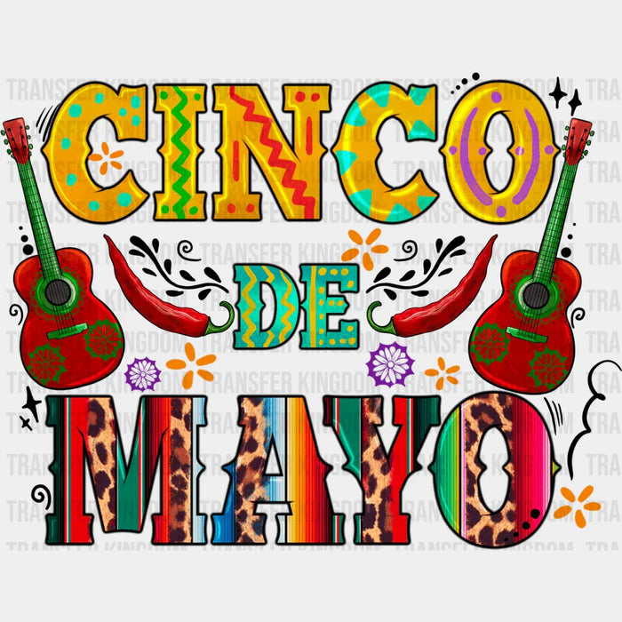 Cinco De Mayo Guitars - Cinco De Mayo DTF heat transfer