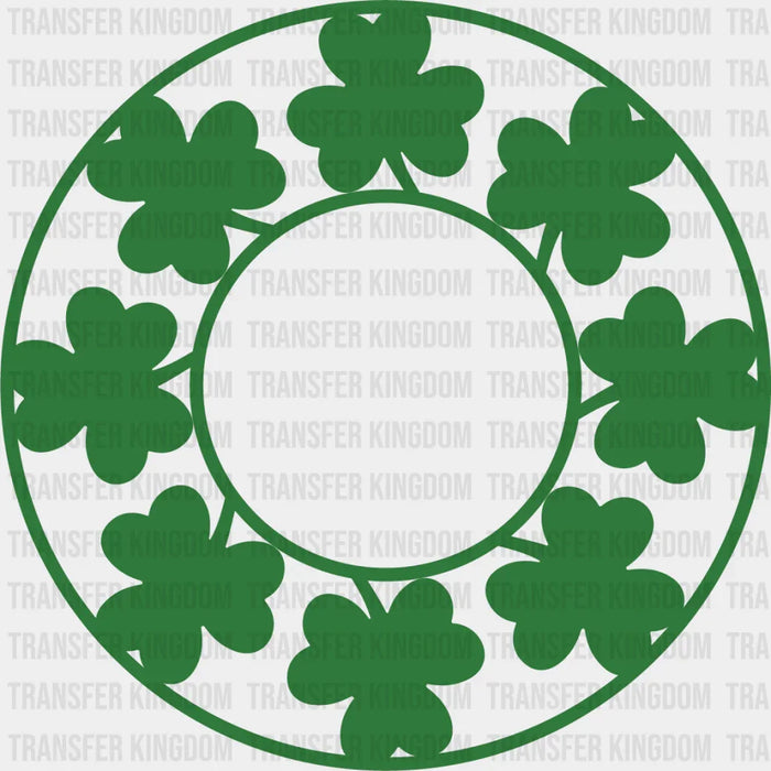 Clover Circle St. Patrick's Day Design - DTF heat transfer