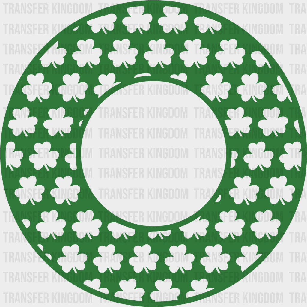 Clover Circle St. Patrick's Day Design - DTF heat transfer - Transfer Kingdom