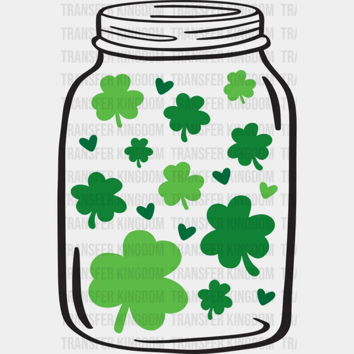 Clover Jar St. Patrick's Day Design - DTF heat transfer