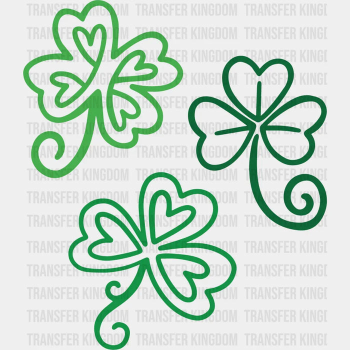 Clover Patch St. Patrick's Day Green Design - DTF heat transfer