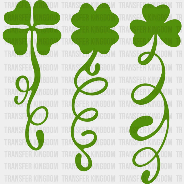 Clover Patch Green Long St. Patrick's Day Design - DTF heat transfer