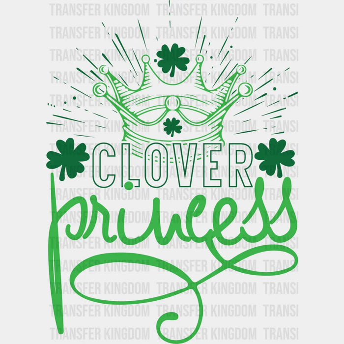 Clover Princess Tiara St. Patrick's Day Design - DTF heat transfer