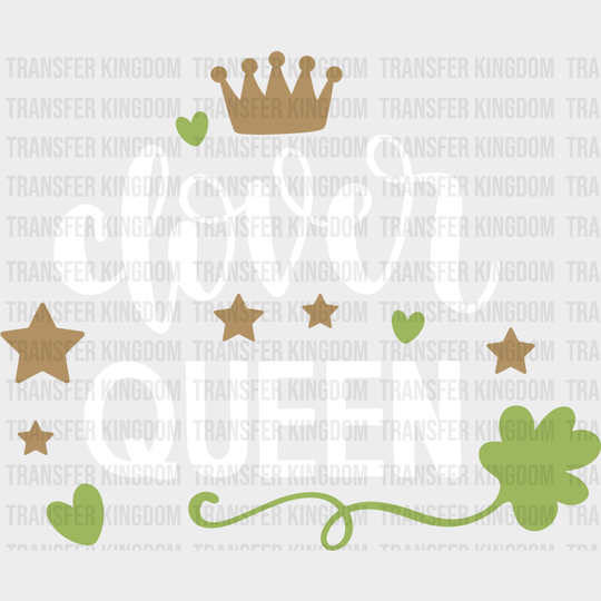 Clover Queen St. Patrick's Day Design - DTF heat transfer - Transfer Kingdom