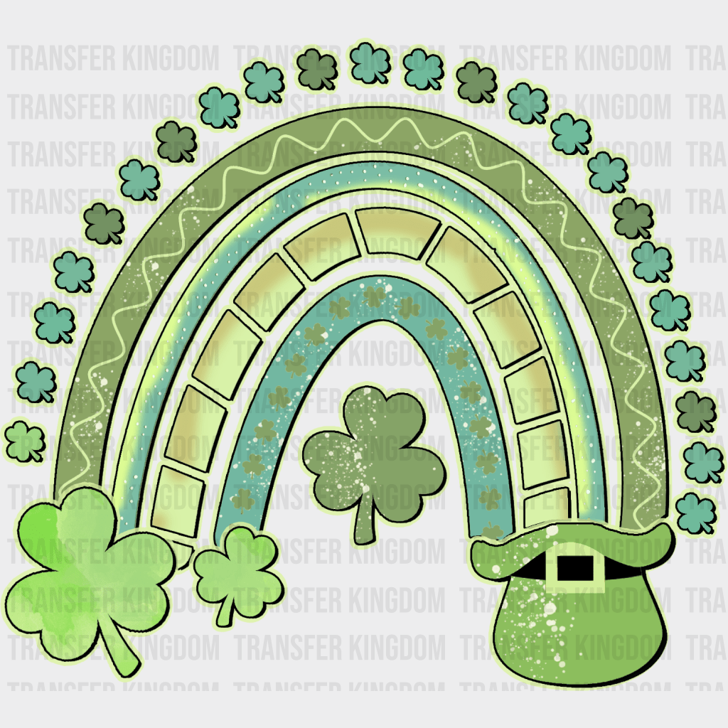 Clover Rainbow St. Patrick's Day Design - DTF heat transfer - Transfer Kingdom