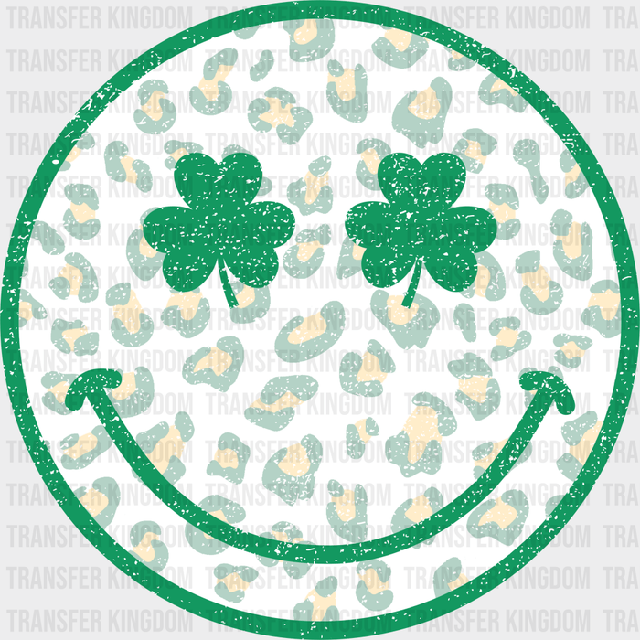 Clover Smiley St. Patrick's Day Design - DTF heat transfer