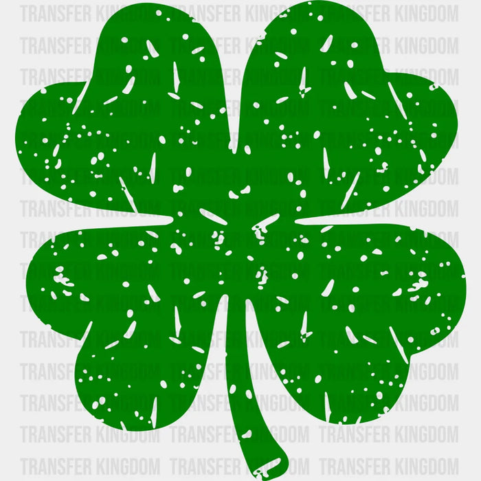 Clover St. Patrick's Day White Dots Design - DTF heat transfer