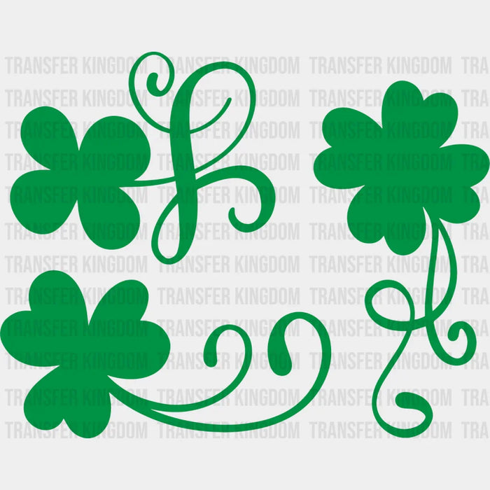 Clover Shamrock St. Patrick's Day Design - DTF heat transfer