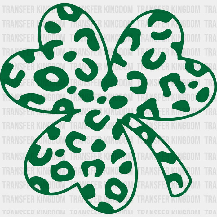 Clover Green Leopard Print St. Patrick's Day Design - DTF heat transfer