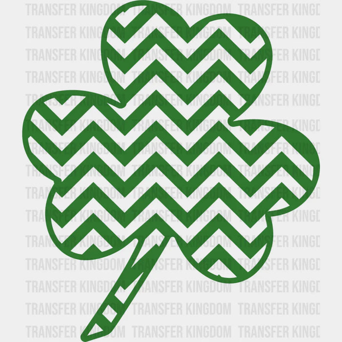 Clover St. Patrick's Day Zig-Zag Design - DTF heat transfer