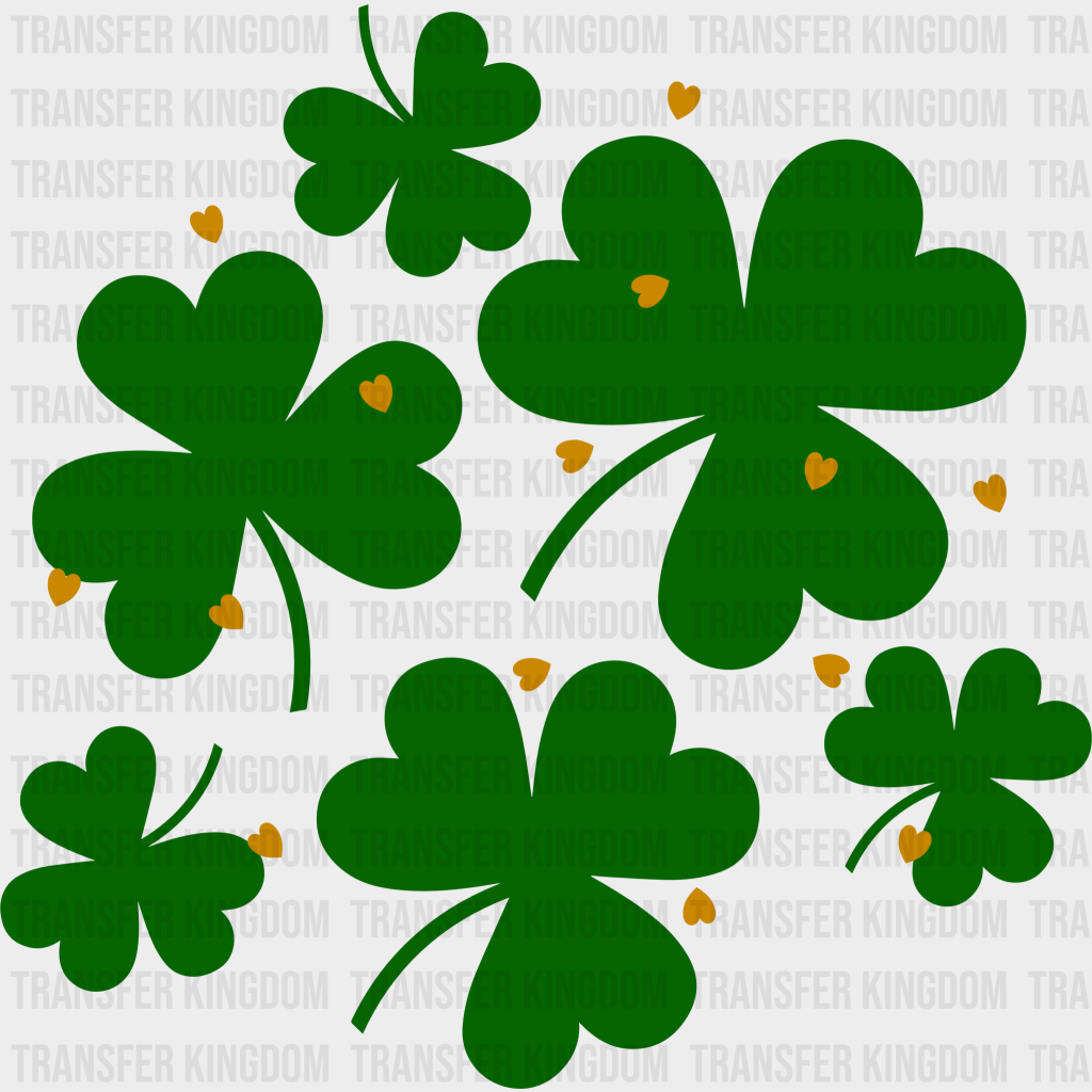 Clovers St. Patrick's Day Design - DTF heat transfer - Transfer Kingdom