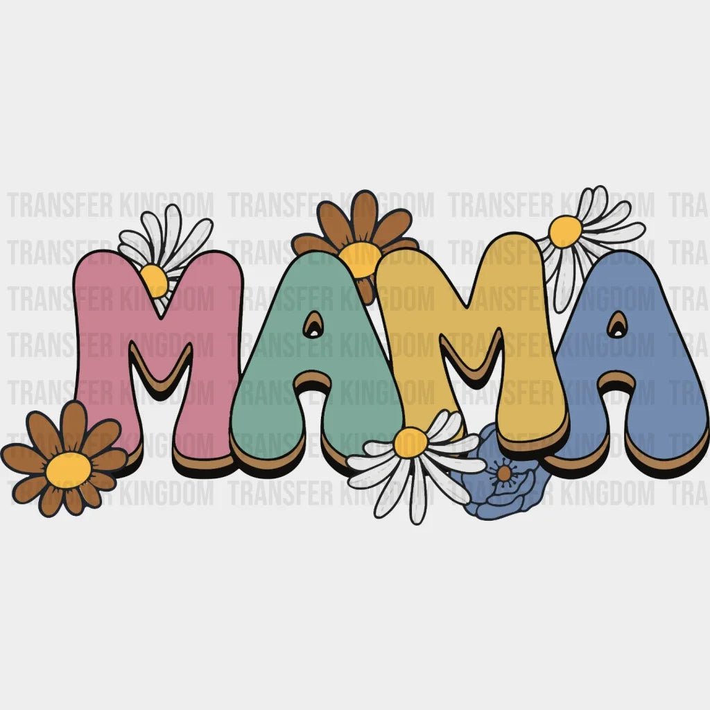 Colorful Mama Floral - Mothers Day - Plant Lovers Design - DTF heat transfer - Transfer Kingdom