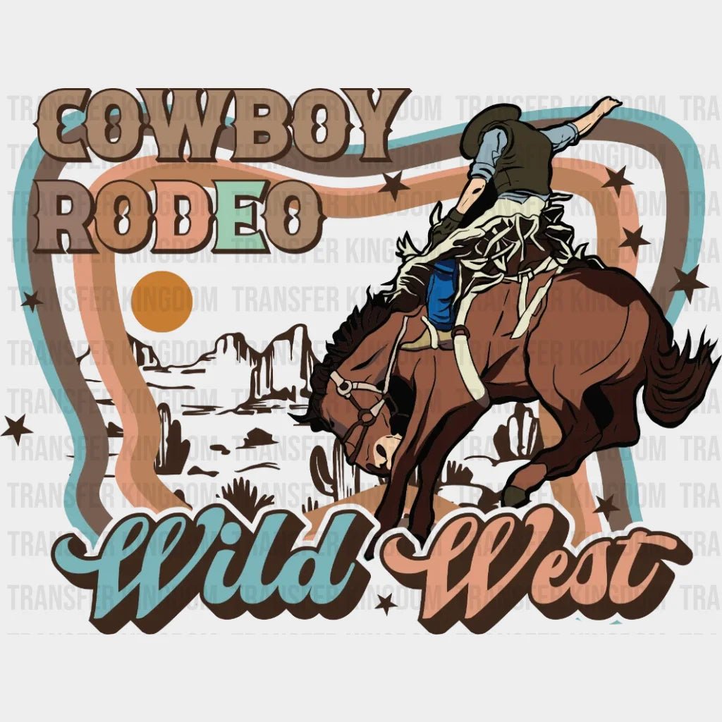 Cow Boy Rodeo Wild West DTF Transfer - Transfer Kingdom