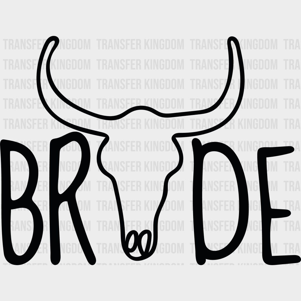 Cow Skull Bride/tribe Design- Dtf Heat Transfer Unisex - S & M ( 10 ) / Bride Design See Imaging