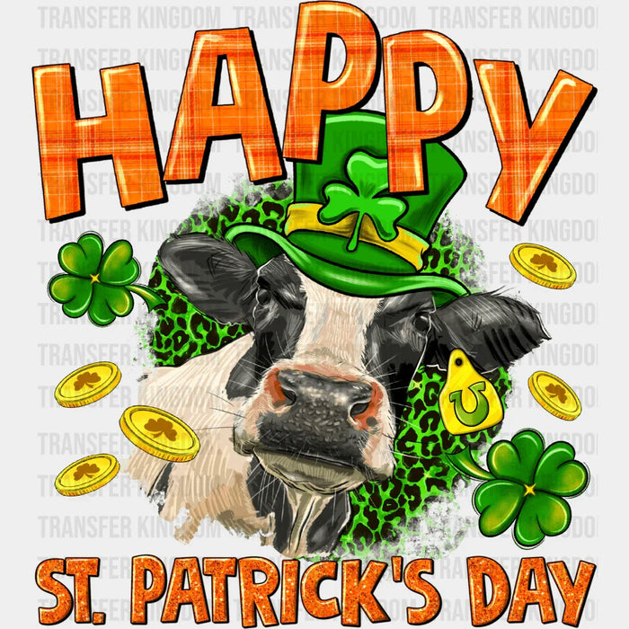Cow St. Patrick's Day Design - DTF heat transfer