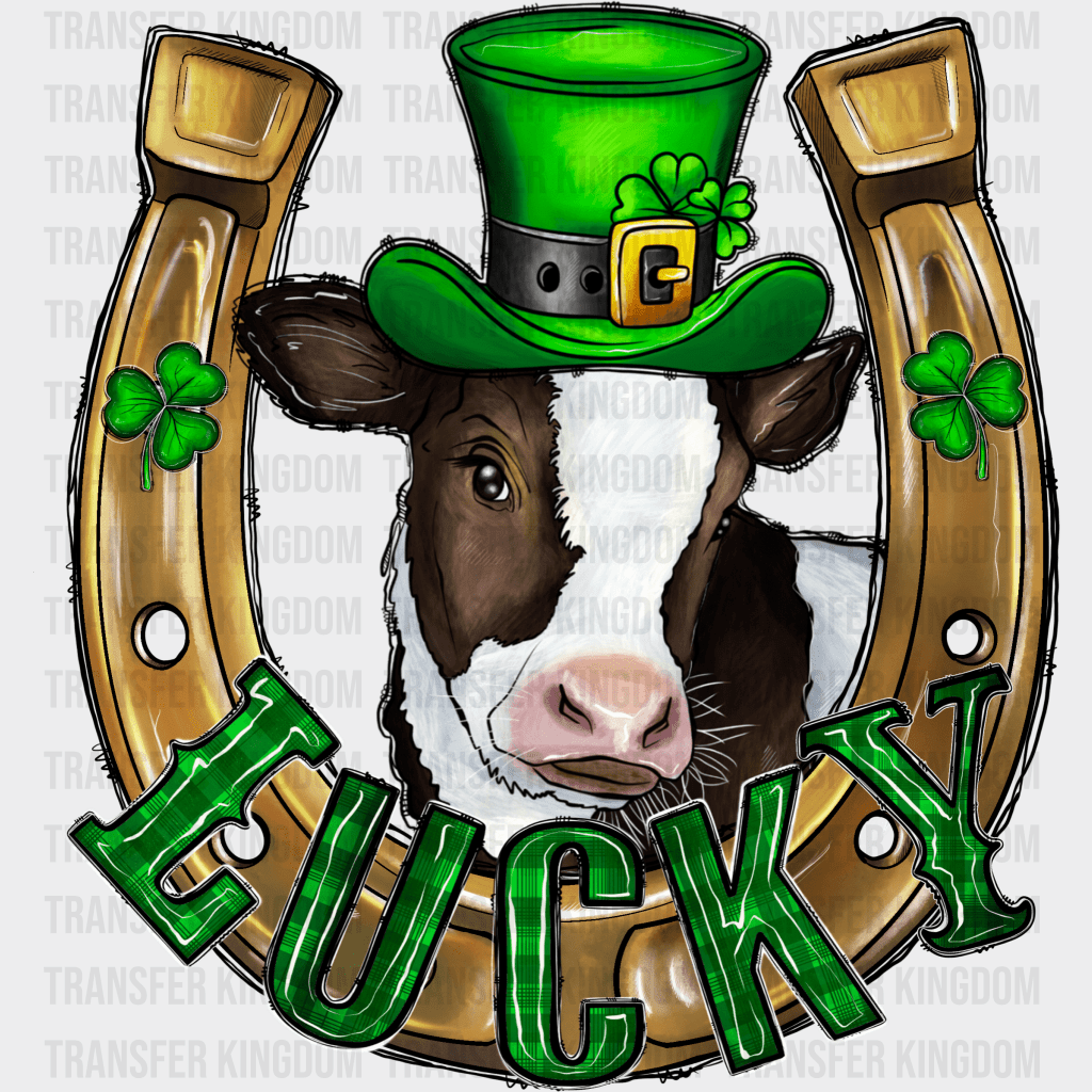 Cow St. Patrick's Day Design - DTF heat transfer - Transfer Kingdom