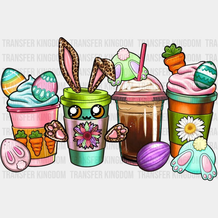 Cups Cute Bunny Easter Design - DTF heat transfer
