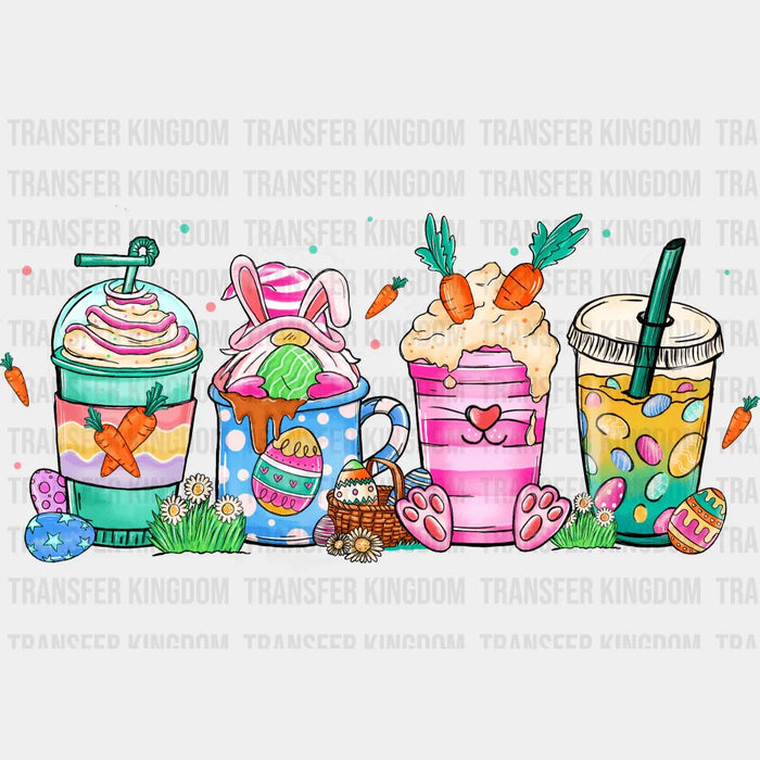 Colorful Cups Easter Design - DTF heat transfer