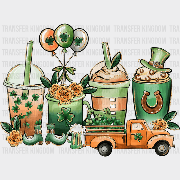 Cups St. Patrick's Day Design - DTF heat transfer