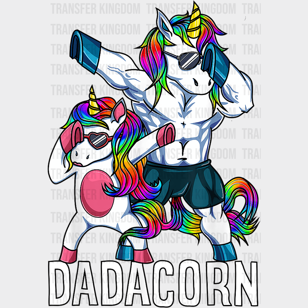 Dadacorn Funny Dad Design - DTF heat transfer - Transfer Kingdom