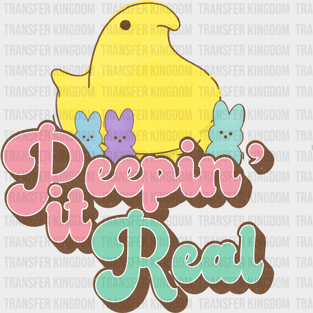 Deepin' It Real Easter Design - DTF heat transfer - Transfer Kingdom